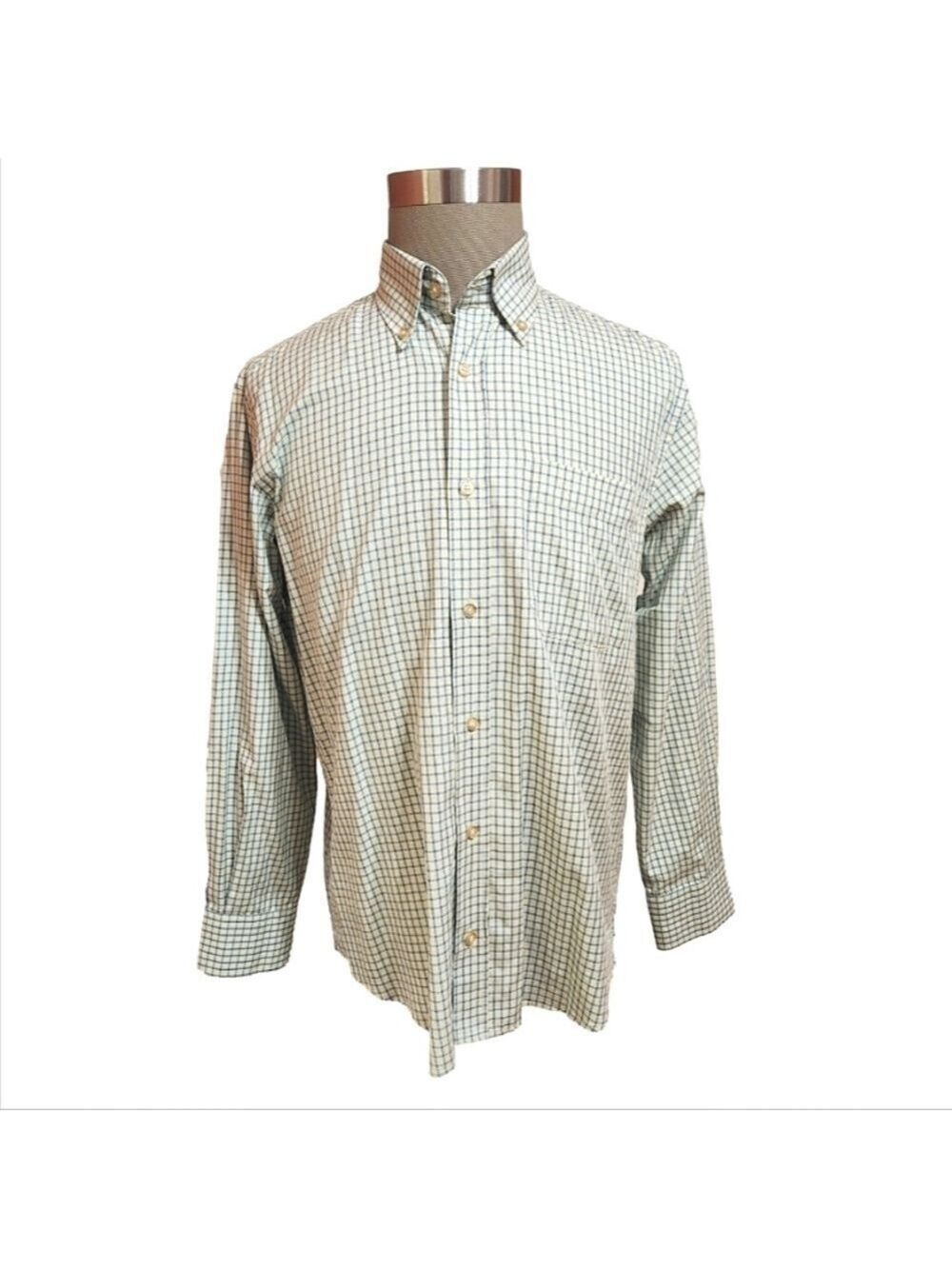 Charles Tweed Men's Large Check Button Down Shirt